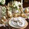 Easter Decorations for Home – 5 Pieces Resin Gold Bunny & Egg Figurines Set, Easter Decor for Tabletop Display & Home Decorations, Vintage Easter Rabbit Statue (Gold)